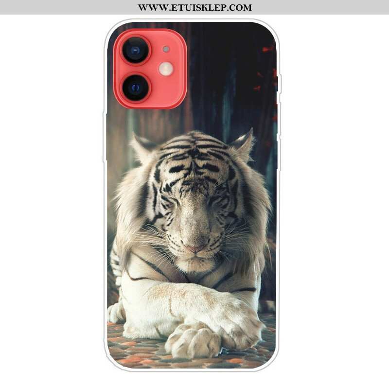 Etui do iPhone 13 Mini Elastyczny Tygrys